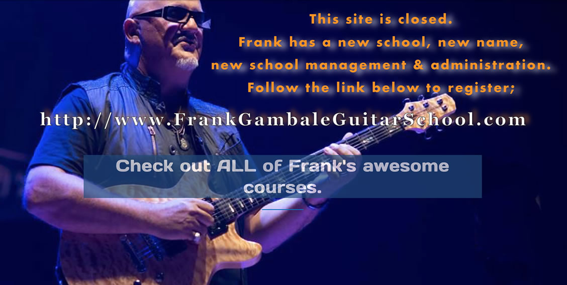 Frank Gambale Guitar School